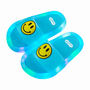 Smiley Light Up Sandals - Blue