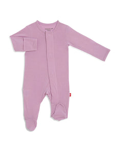 Fragrant Lilac Modal Magnetic Footie - 6-9 Month