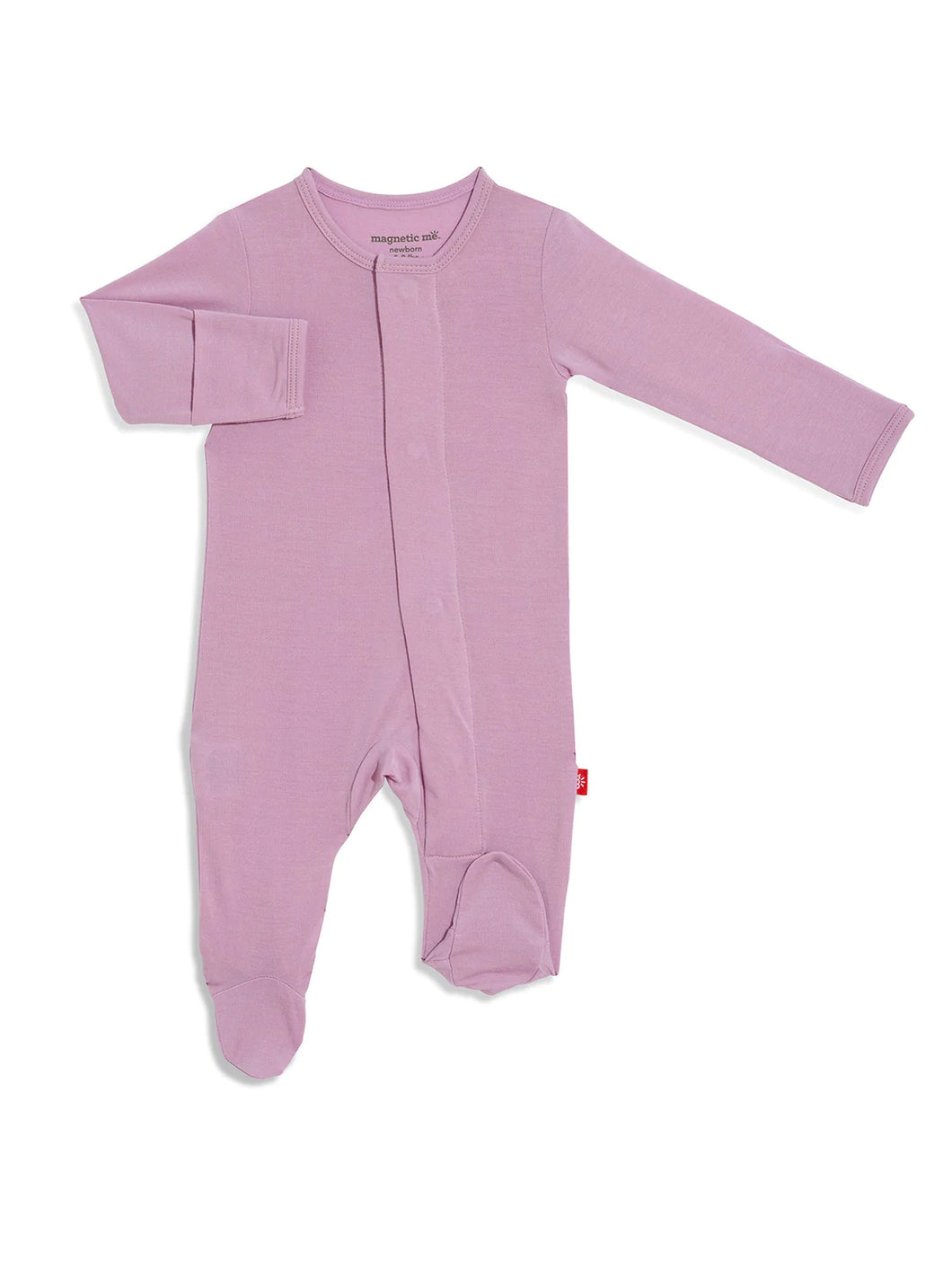 Fragrant Lilac Modal Magnetic Footie - 6-9 Month