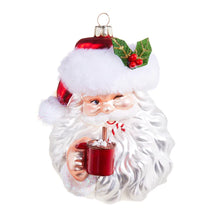 Load image into Gallery viewer, Santa Drinking Cocoa Ornament