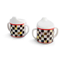 Load image into Gallery viewer, Courtly Check Sippy Cups Set of 2
