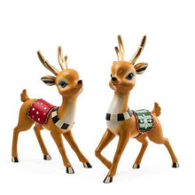Load image into Gallery viewer, Granny Kitsch Tabletop Deer, Set of 2