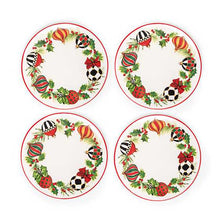 Load image into Gallery viewer, Deck the Halls Salad Plates, Set of 4
