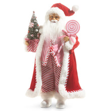 Load image into Gallery viewer, Pink Peppermint Swirl Santa