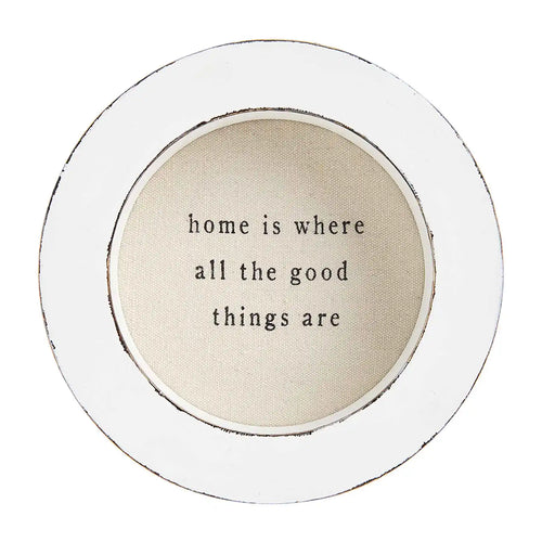 Home is Where Circle Plaque