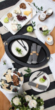 Load image into Gallery viewer, Ponchaa Black Stripe Table Runner