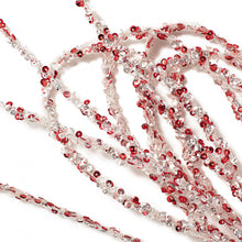 Load image into Gallery viewer, Sequin Loop Spray Red/White