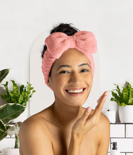 Load image into Gallery viewer, Take a Bow Plush Spa Headband