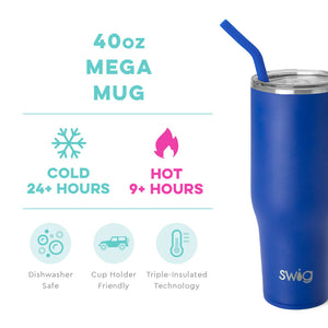 Royal Blue Mega Mug (40oz)