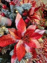 Load image into Gallery viewer, Shaded Velvet Poinsettia Stem