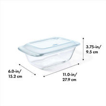 Load image into Gallery viewer, Oxo 1.6 Loaf Glass Baking Dish with Lid