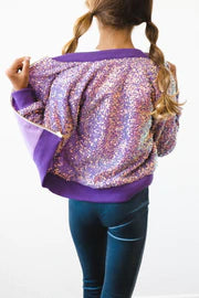 Purple Sequin Jacket