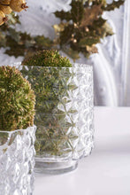 Load image into Gallery viewer, Diamond Cut Clear Glass Vase By K&amp;K Interiors