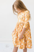 Load image into Gallery viewer, Dandelions in Fall Twirl Dress