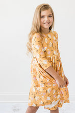 Load image into Gallery viewer, Dandelions in Fall Twirl Dress