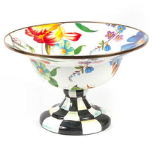 Load image into Gallery viewer, Flower Market Large Compote - White