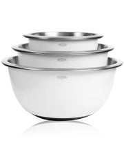 Load image into Gallery viewer, Stainless Steel Mixing Bowl Set - White