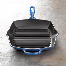 Load image into Gallery viewer, Le Creuset Cast Iron Grill Pan - Lapis