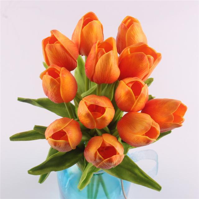 Real Touch Tulip Bundle - Orange
